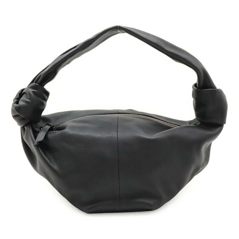 BOTTEGA VENETA Double Knot Handbag Leather Black